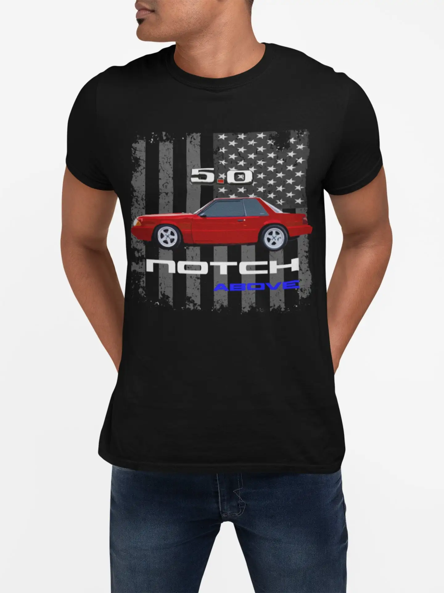 Foxbody Mustang 5 0 Notch Above  T Shirt