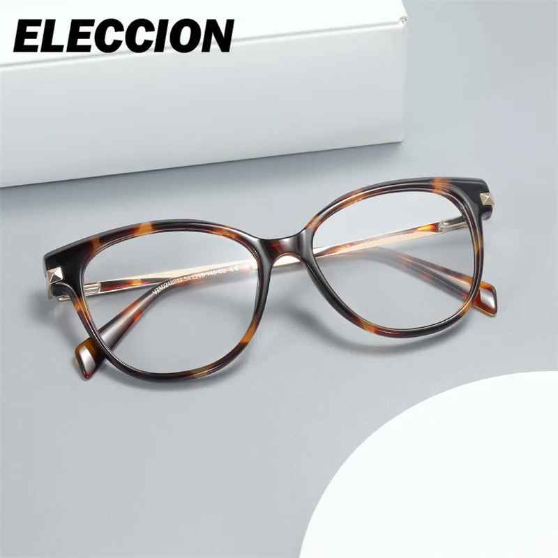 ELECCION Cat Eye Multifocal Glasses Frame Optical Eyewear for Personalize Myopia Lenses Female Progressive Eyewear
