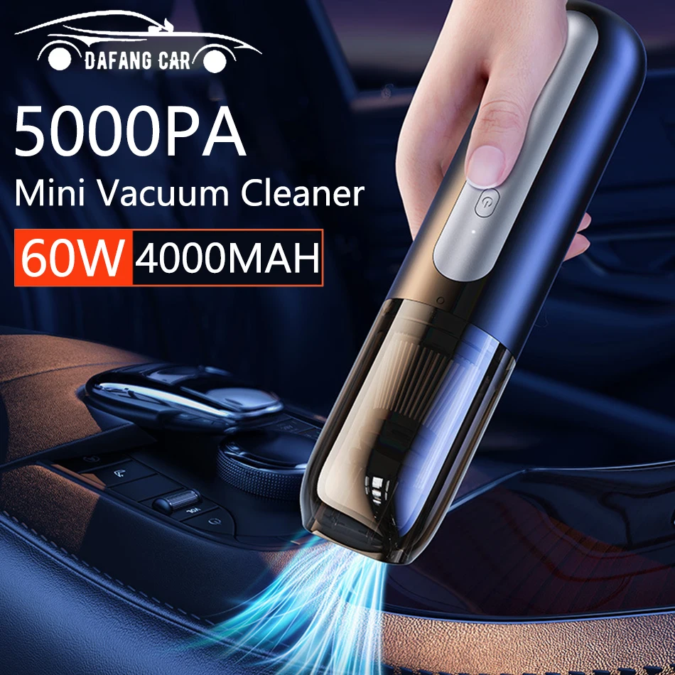 

5000Pa Car Wireless Vacuum Cleaner Household Mini Hand Held Portable Vacuum Cleaner Car Accessories