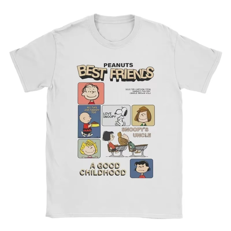 

MINISO Men's & Women's Cartoon Snoopy Peanuts T-Shirt Printed T-Shirt Top Casual Fashion Women's Y2K Harajuku T-Shirt