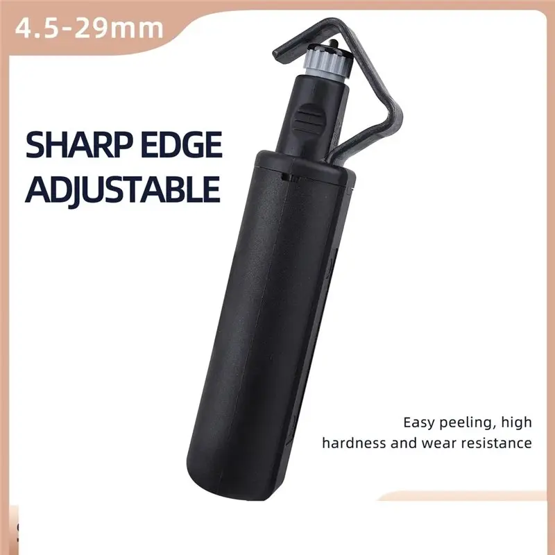 Fiber Optic Cable Stripper, Longitudinal Stripping, 4.5- 29Mm Stripping Tool For Optical Fiber Cable Jacket Removal