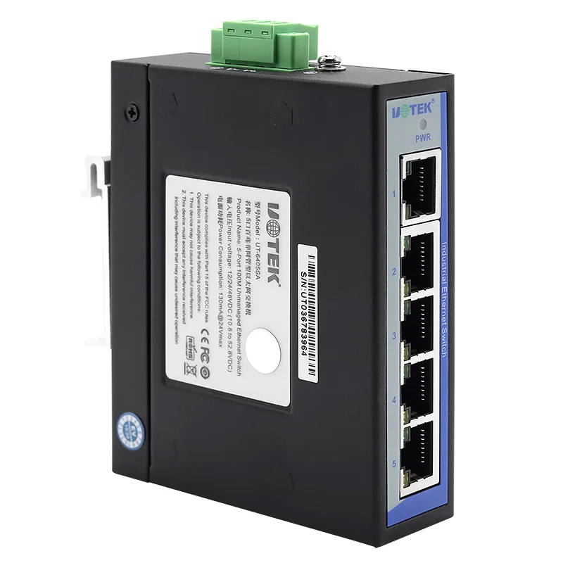 UOTEK UT-6405SA 5-port 100M Unmanaged Ethernet Switch