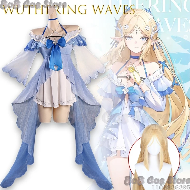 

Wuthering Waves Cartethyia Косплей Костюм Купальник Полный комплект Dreamtide Fanart Косплей Костюм Хэллоуин Сексуальная ролевая игра Карнавал