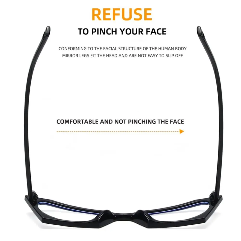 Classic Blue Ray Blocking Anti-Blue Light Glasses Ultralight Eye Protection Square Eyeglasses PC Computer Goggles Office
