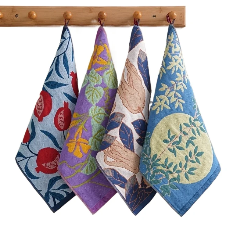 Grande serviette de cuisine 34x40cm, 4 couches de gaze de coton, tissu à vaisselle en pur coton, serviette de thé décorative à séchage rapide pour la maison et le Restaurant