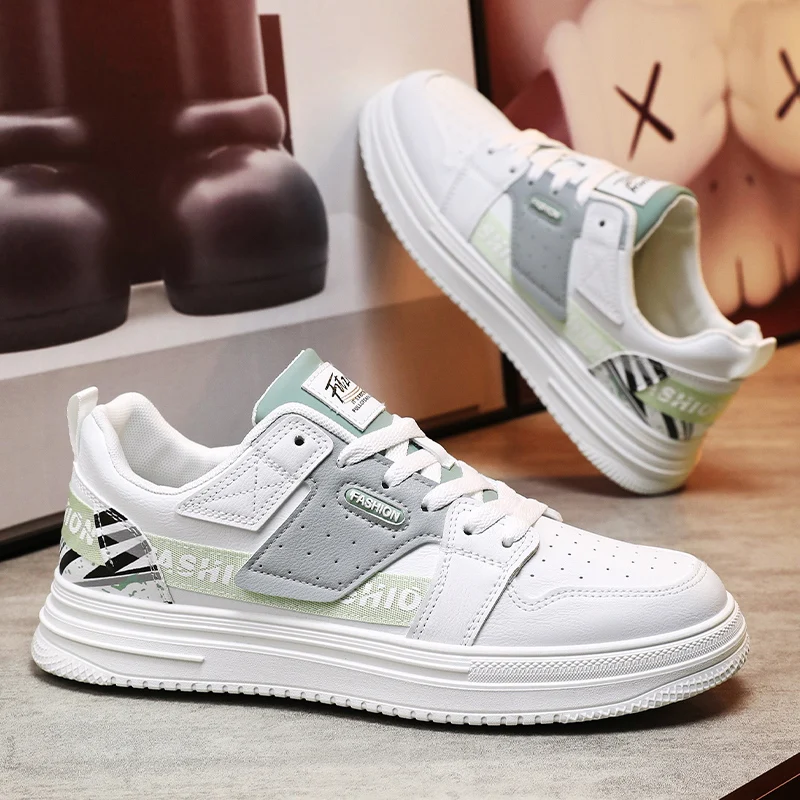 2025 Viral Men's Fashion Sneakers - Chunky Sole Hong Kong Style Height Boost Breathable Comfortable Daily Commute