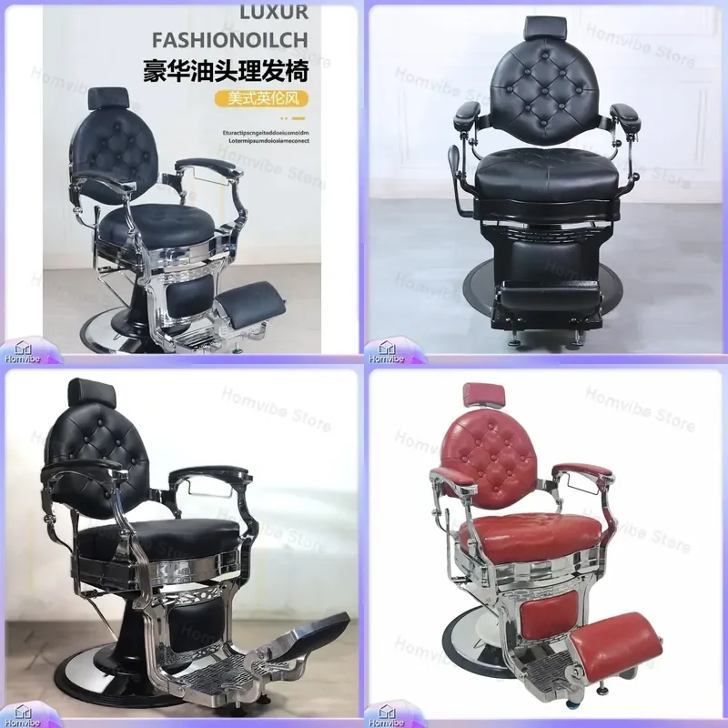 for Barber Chair Men Oil Head Chair Barber Shop Hair Salon Rotatable Hair Salon Special Source Factory