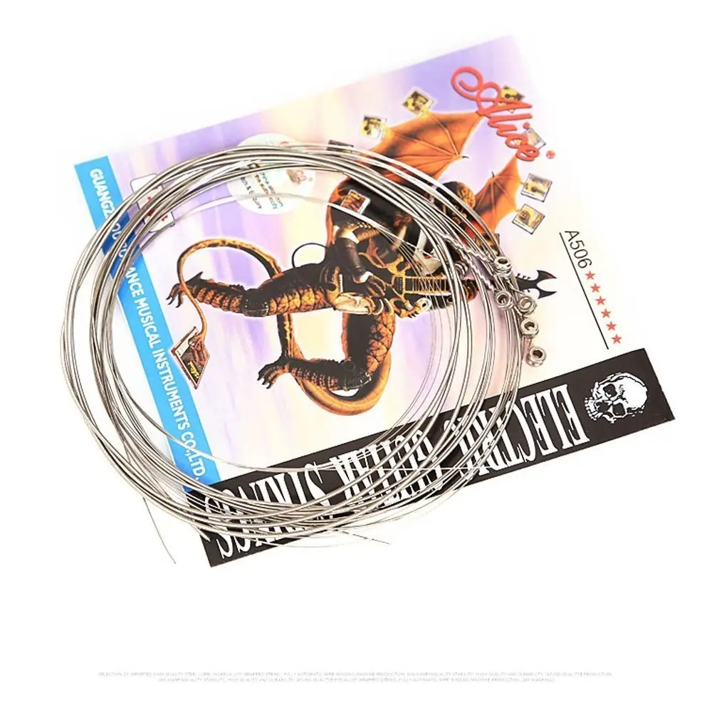 A506SL A506 Electric Guitar Strings E (1st) - (6th) Nickel Alloy Electric Guitar Strings Universal Long Service Life