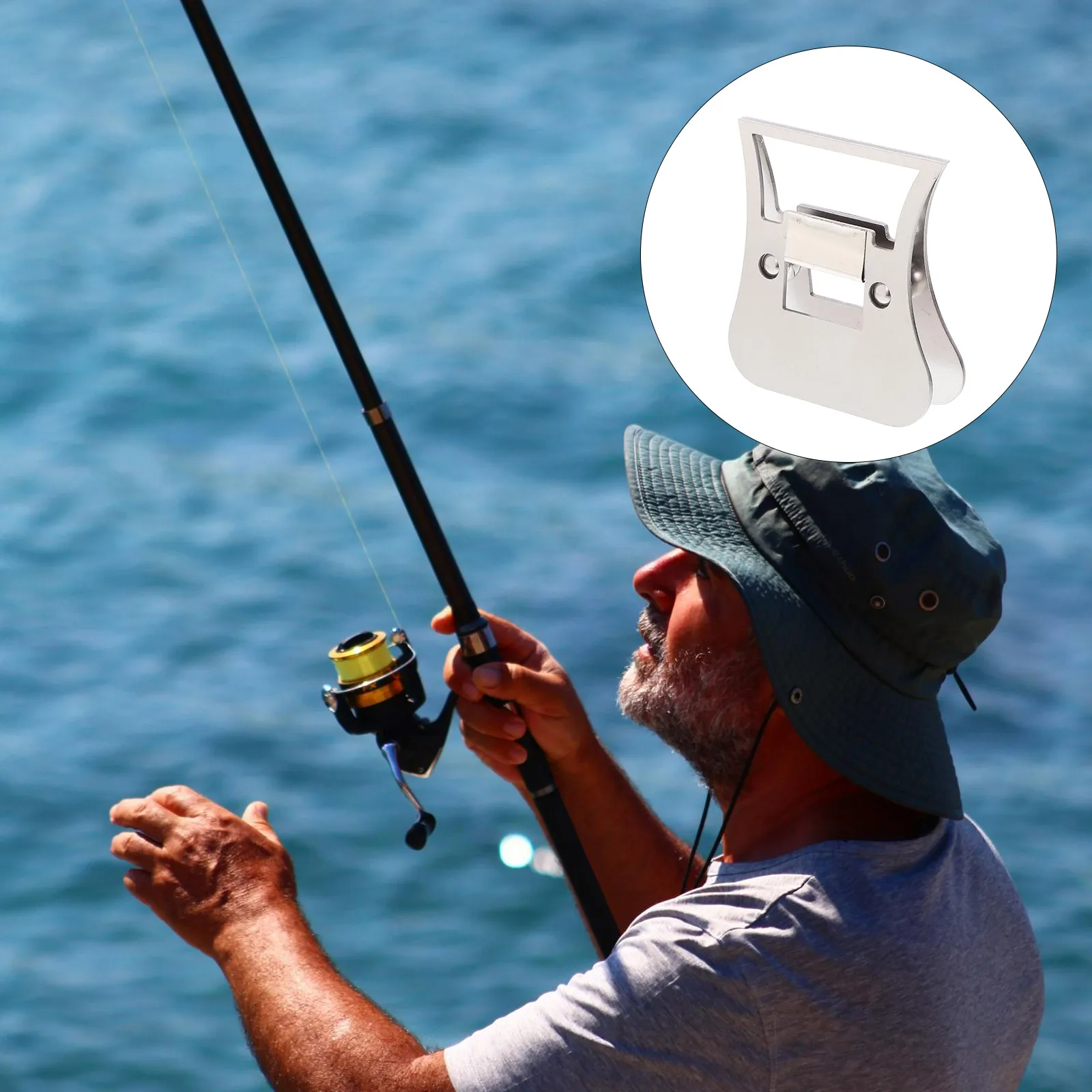 

Fly Tied Clip Replacement Clamp Fishing Hackle Lure Quick Clips Accessories Equipment Clippers Light Grey Tying Supplies