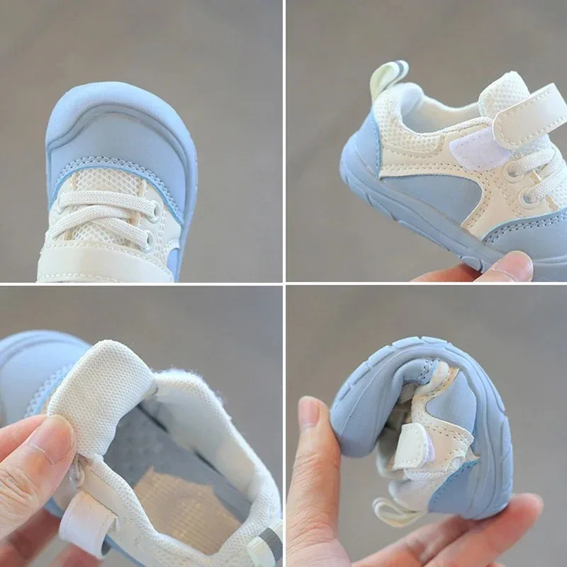 Baby Walking Shoes Boy Soft Soles Anti-skid Children's Casual Sneaker Shoes Mesh Breathable Baby