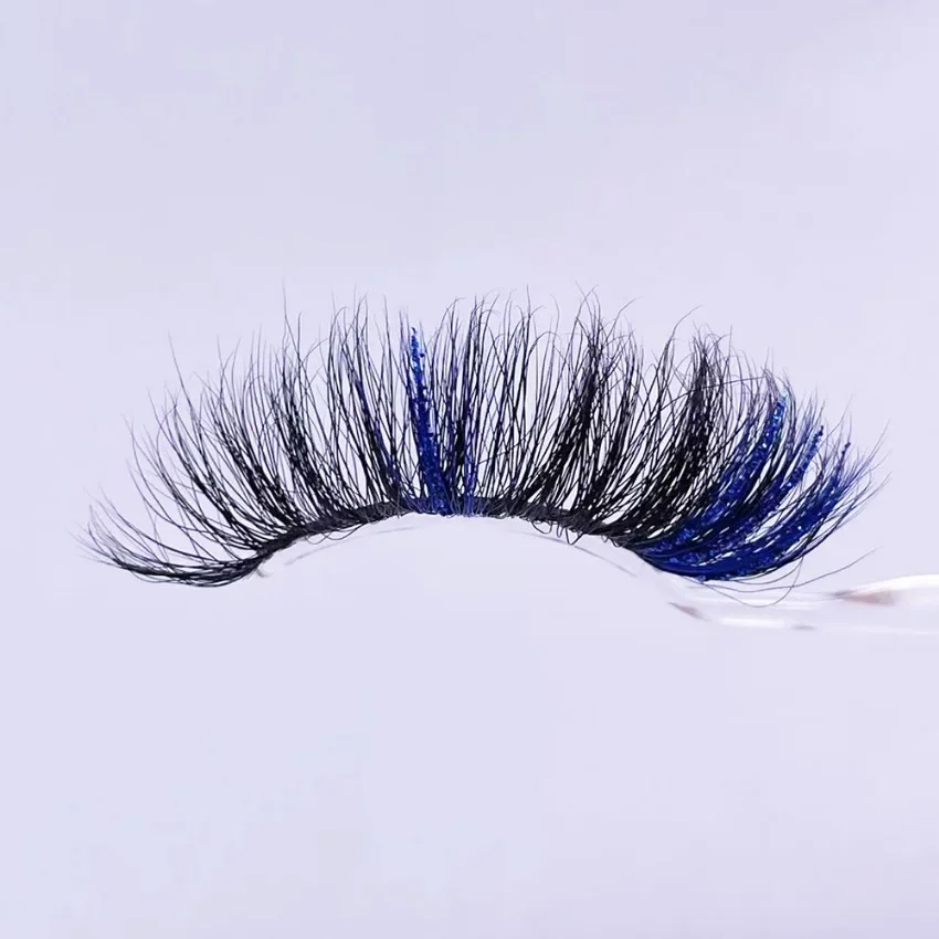 Private Label 25mm Resemble Mink Eyelash with Cardboard Box Long Lasting Glitter Thick Curling Makeup Custom Logo Cruelty Free