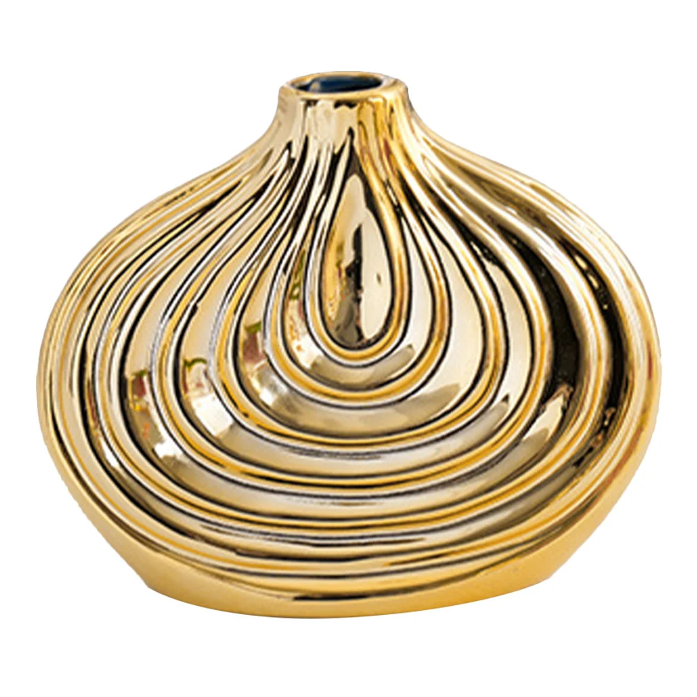 

Ceramic Ribbed Vase Nordic Style Modern Simple Flower Container Decorative Floral Vase Artistic Flower Arrangement Holder