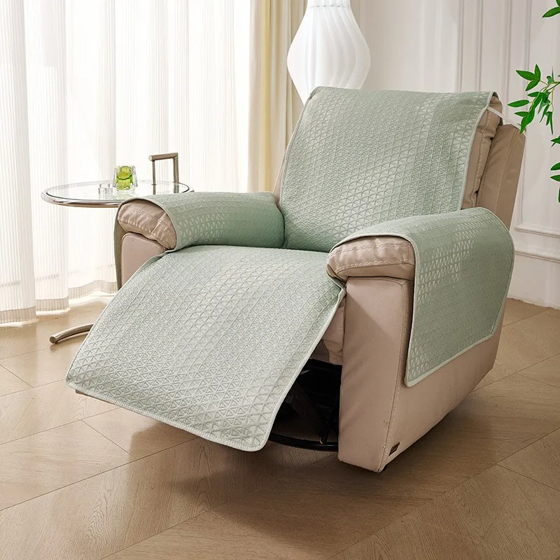 195X60cm Cooling Recliner Chair Cover Non Slip Recliner Sofa Pad Summer Lounge Protector Sofa Cover Stain Resistant Slipcovers
