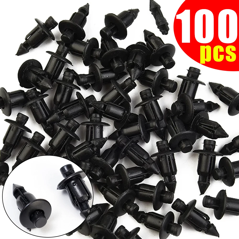 

10/100pcs Universal Expansion Screw Buckle Motorcycle Shell Flow Cover Car Plastic Clip Suitable for Kawasaki Yamaha Suzuki