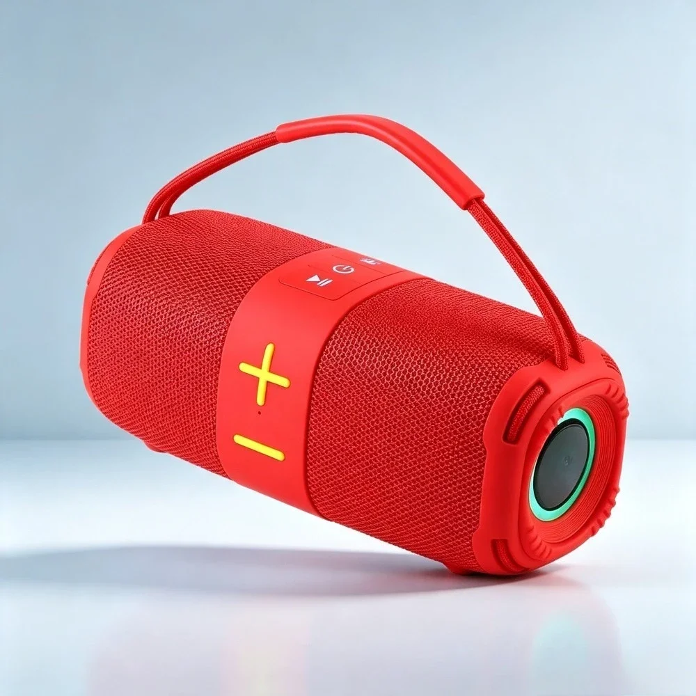TG668 New High-volume Dynamic Sound Effect Dual-channel LED Diaphragm Bluetooth Speaker Portable Fabric Audio
