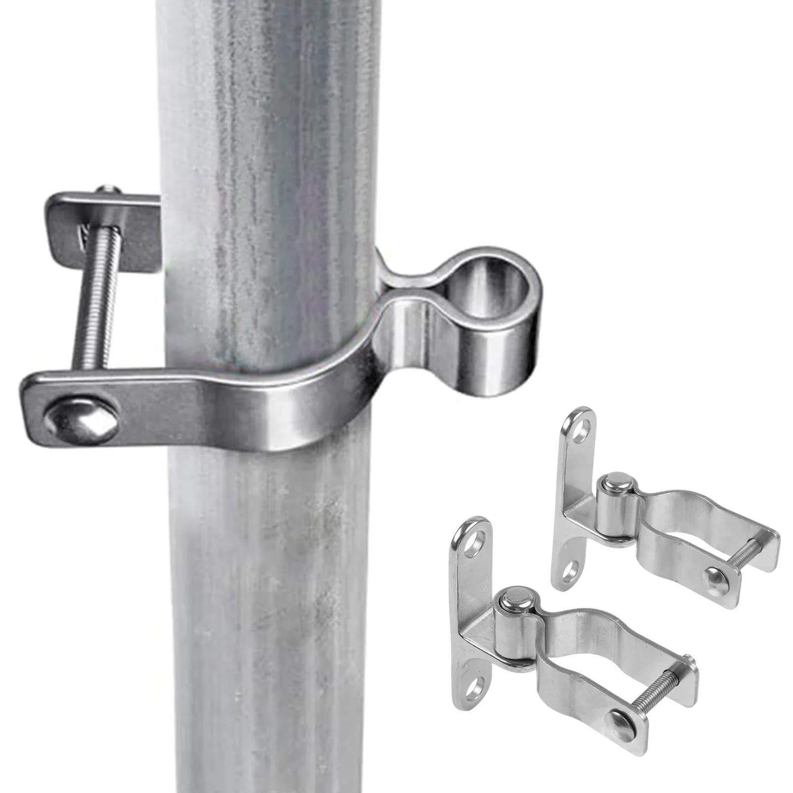 304 Stainless Steel Hinge Door Hinge 36mm Gate Brackets Gate Hinges Complete Installation Package Robust Load-Bearing Capacity