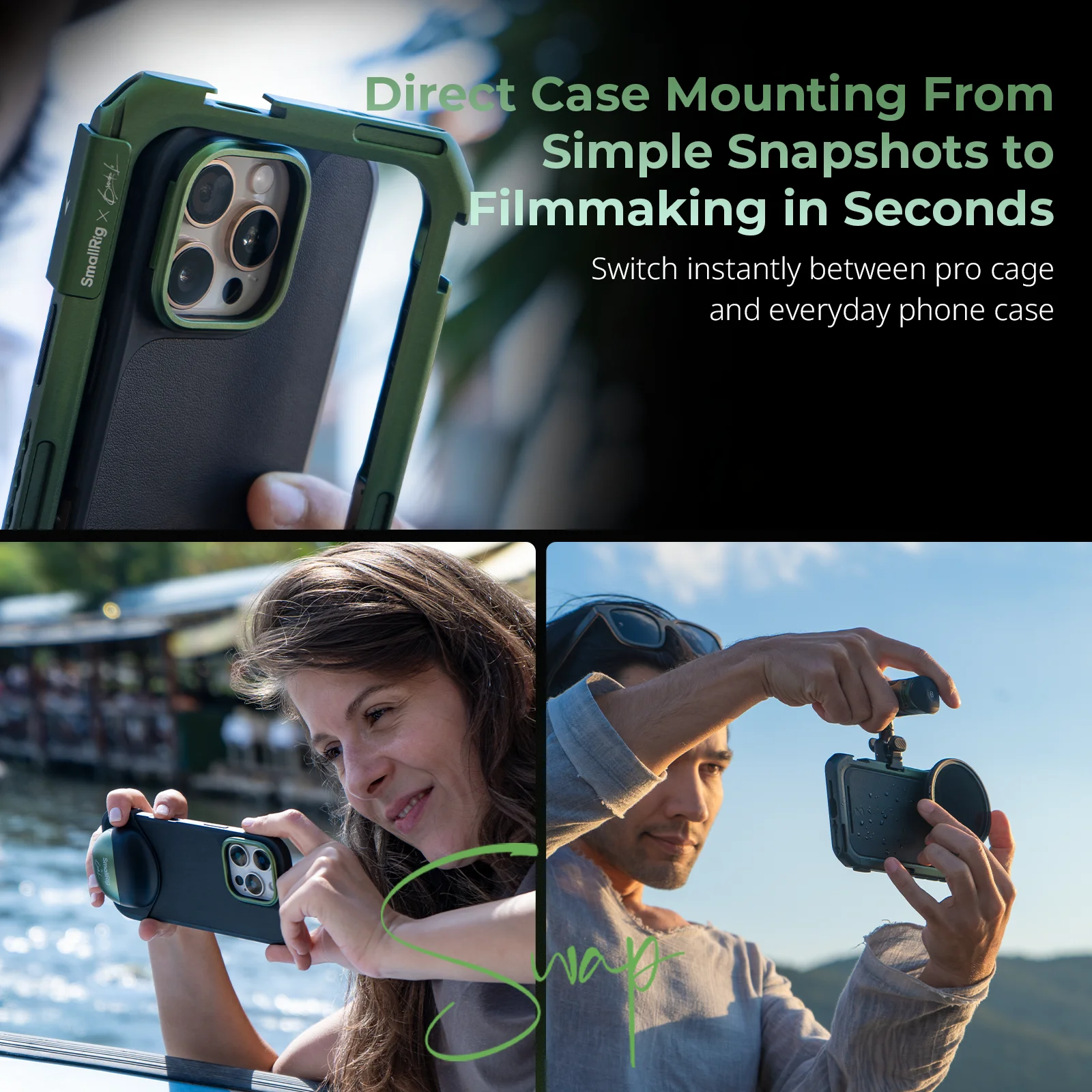 مجموعة فيديو متنقلة SmallRig x Brandon Li لهاتف iPhone 16 Pro Max / إصدار iPhone 16 Pro Co-Design مع مقبض تحكم لاسلكي