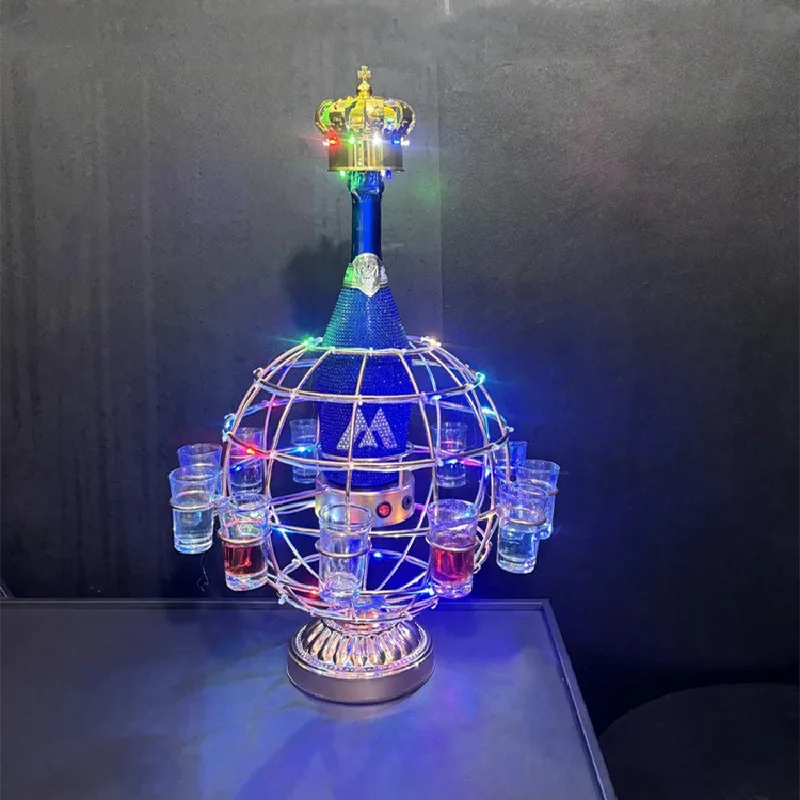 

Rotating cup holder Bar counter Foreign wine cup holder Luminous cup holder