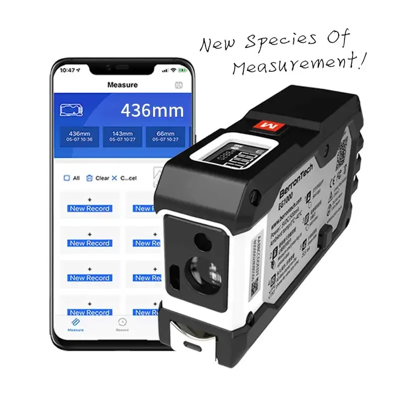 Black Laser Tape Measure Angle Meter 40m