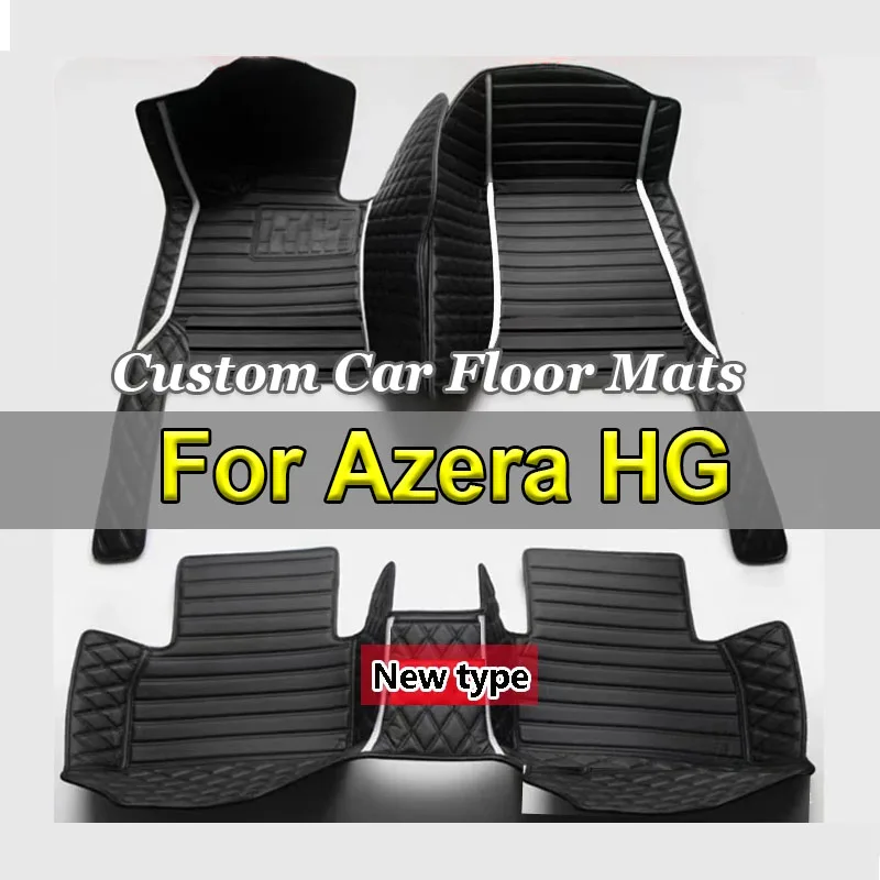 Car Floor Mat For Hyundai Grandeur Azera HG 2012 2013 2014 2015 2016 2017 Waterproof Pad Car Mats Foot Covers Car Accessories