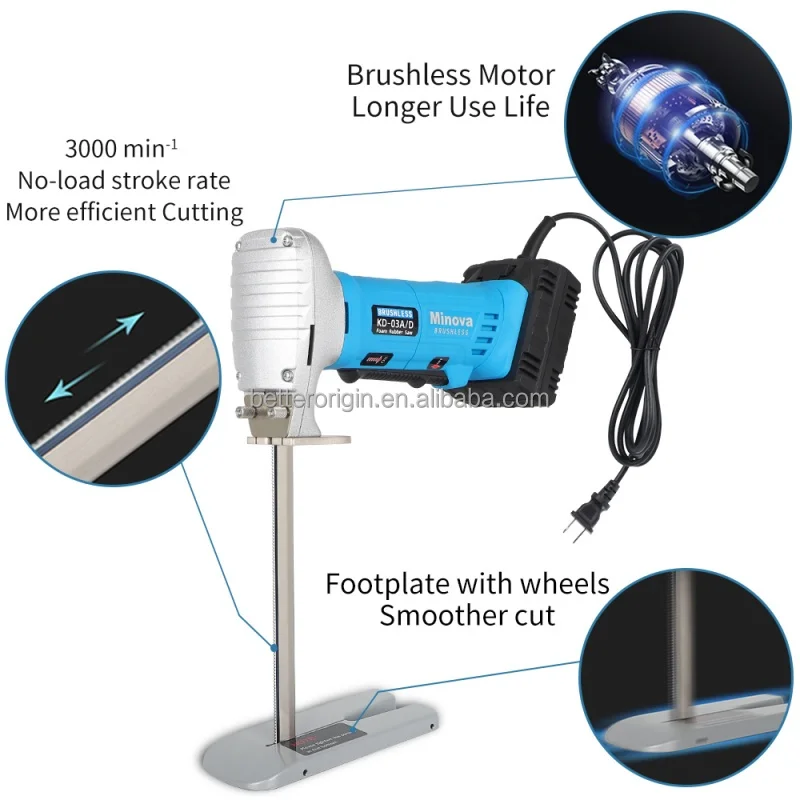 ماكينة قطع المرتبة الكهربائية الصناعية عالية الدقة TLF سكين المنشار قاطع لوح إسفنجي PU رخيص