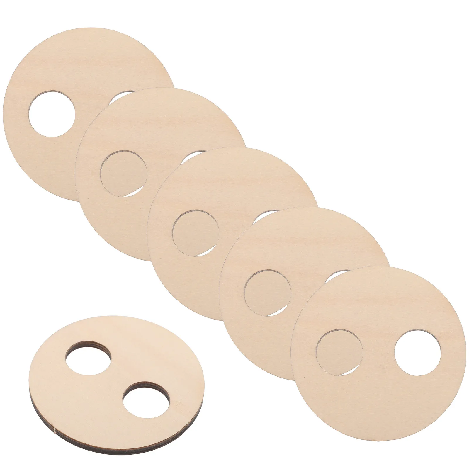 6Pcs Wooden Wick Centering Tool for Making - Precision Wick Alignment Fixture Sturdy Reusable DIY Craft Accessory