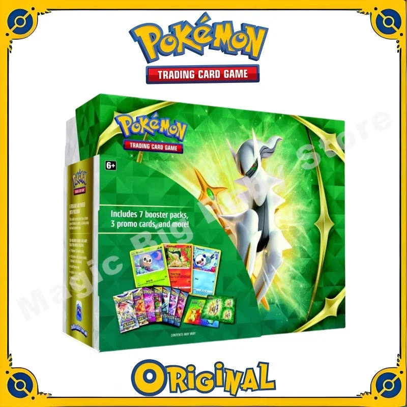 Oryginalne karta Pokemon PTCG. Edycja angielska karta Arceus Yu Sanjia zbiera pudełko upominkowe SS9