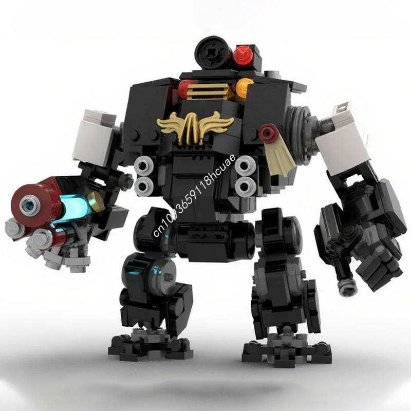 

417 шт. MOC Primaris Redemptor Dreadnought Dark Future Universe, строительные блоки, рождественская вечеринка, сумка для подарков, вариант K, подарок