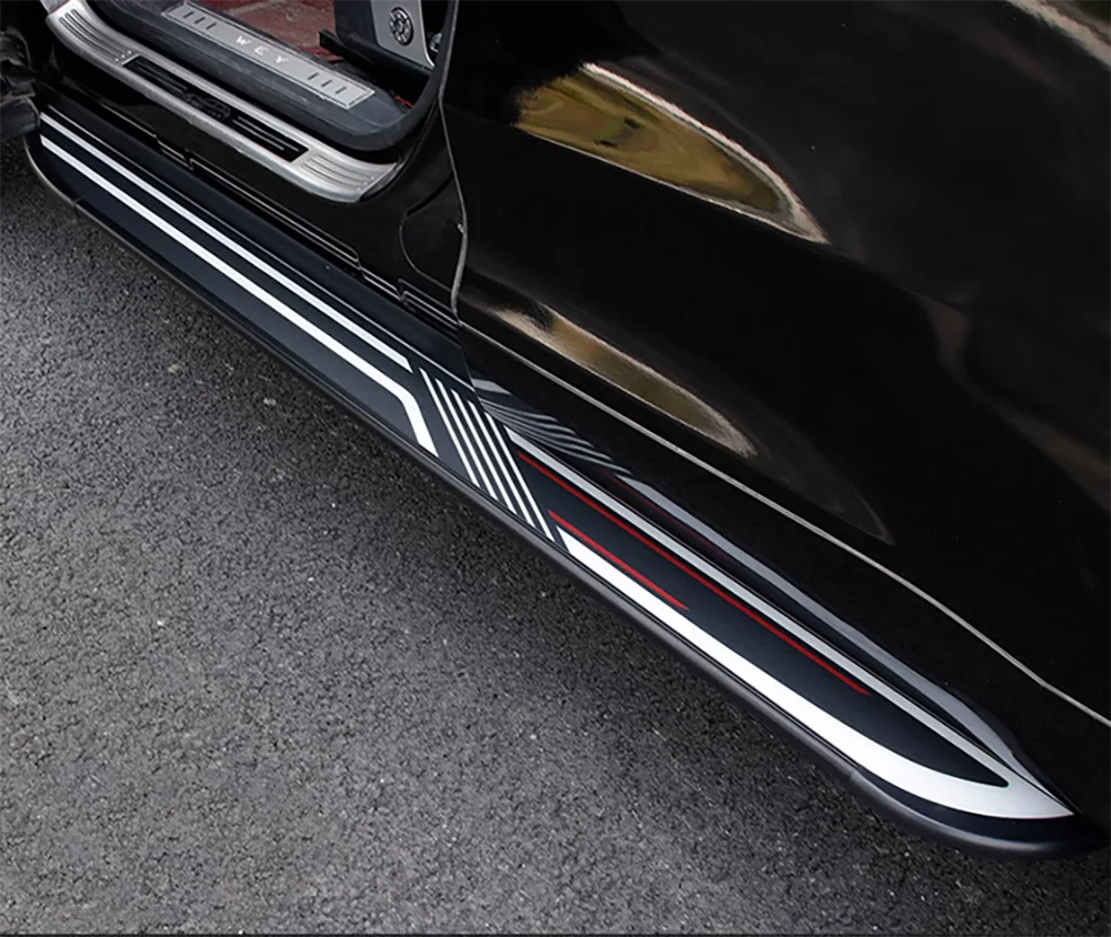 2 قطعة مناسبة لسيارة رينج روفر فيلار 2018-2025 لوحات الجري خطوات جانبية Nerf Bar الألومنيوم MD