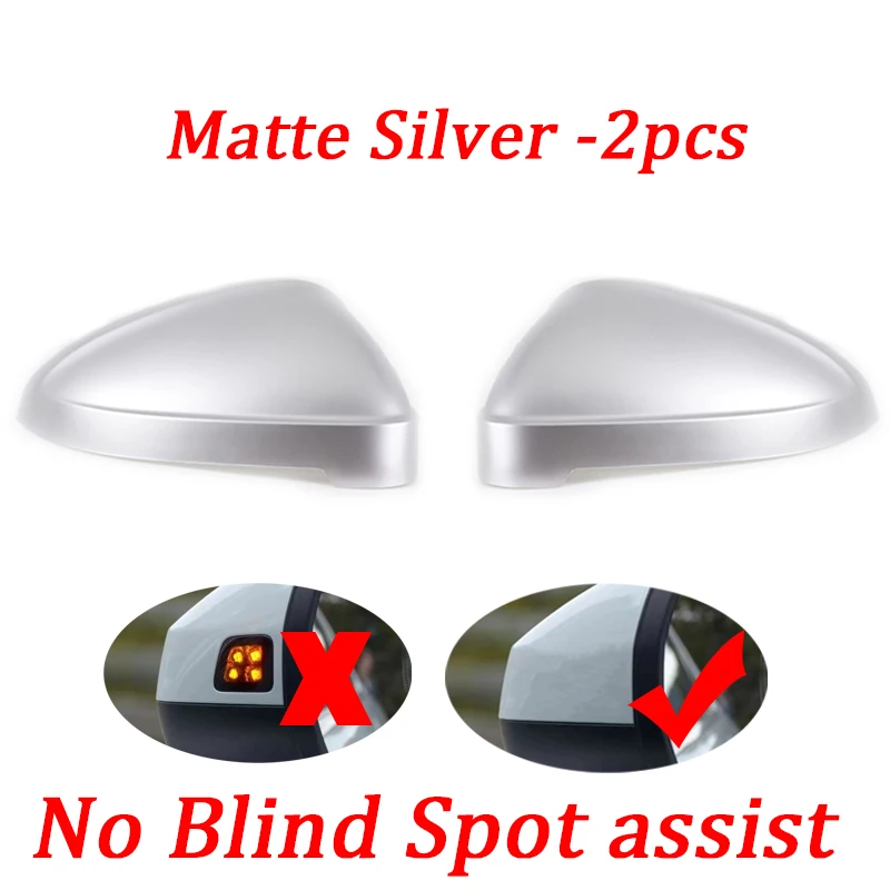 A4 A5 B9 Black Carbon fiber Matte Silver Side Wing Mirror Caps For Audi S4 RS4 S5 RS5 2017-2023 allroad Quattro replace Covers image 3