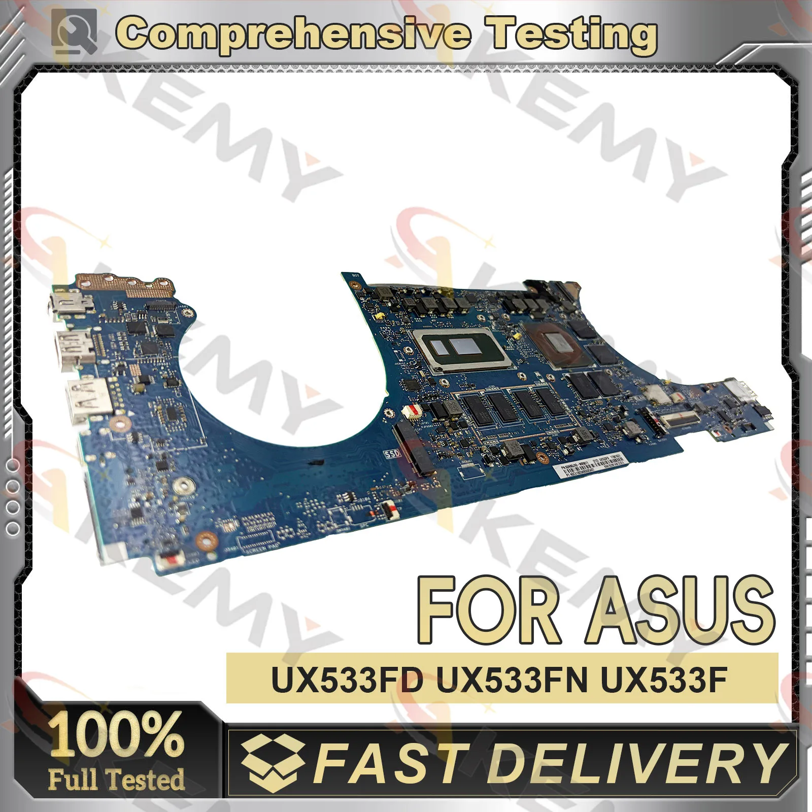 UX533FD Laptop Motherboard For ASUS ZenBook UX533F U5300F BX533F UX533FD UX533FN RX533F Notebook Mainboard With I3 I5 I7 CPU stk