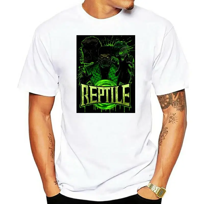 Mortal Kombat X Finish Him Reptile T Shirt Made In Usa Loose Size Tee Shirt