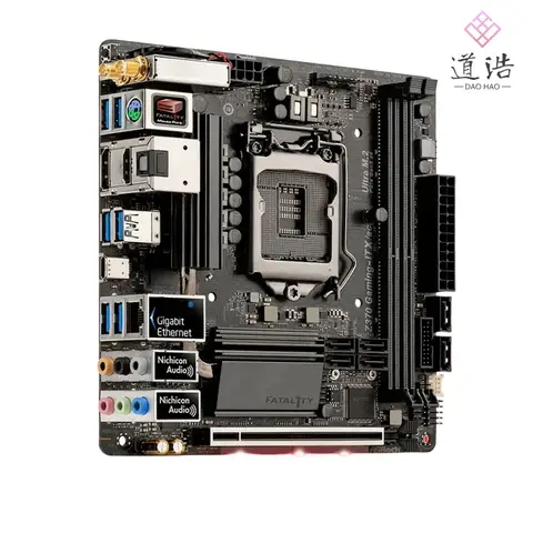 For Asrock Z370 GAMING-ITX/AC Motherboard 32GB M.2 PCI-E3.0 HDMI LGA 1151 DDR4 Mini-ITX Z370 Mainboard 100% Tested Fully Work