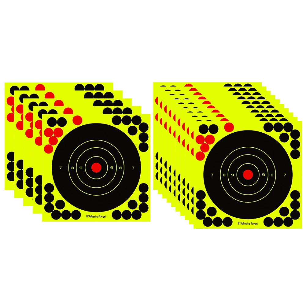 Pegatinas redondas para tiro al blanco, pegatinas autoadhesivas de 8 pulgadas, pegatinas de puntos para tiro y caza, pegatinas para pistolas y rifles, 5/10 Uds.
