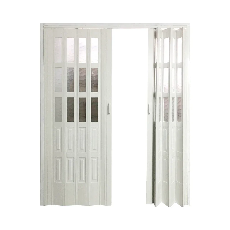 Hot SellingJapan PVC Accordion Door Foldable Sliding Door Room Separation Fire Proof Indoor Use Customized According Door