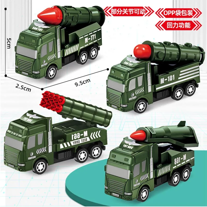 Camión de saneamiento de inercia para niños, 4 piezas, modelo de plástico, vehículo de ingeniería, motor de bomberos, juguetes para niños, regalo