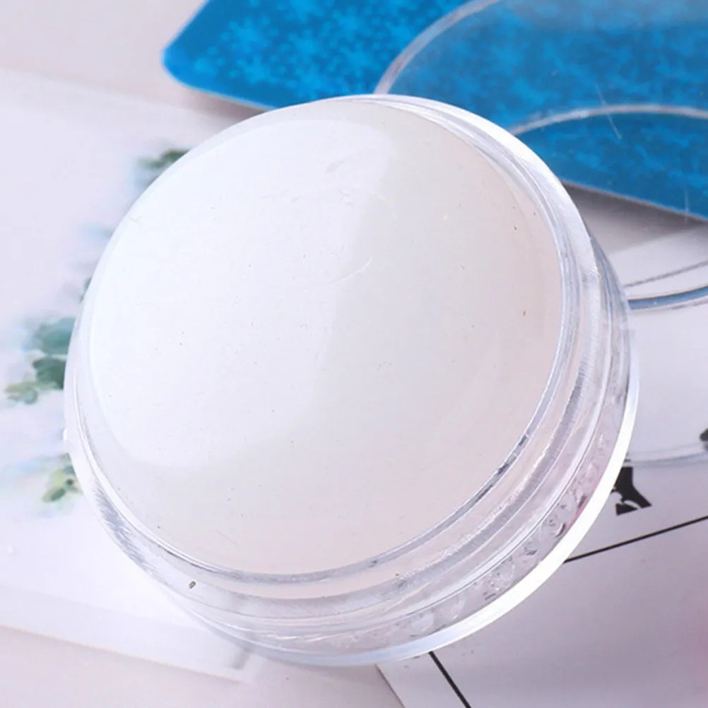 4Pcs Silicone Nail Art Stamper Lightweight Compact Manicure DIY Printing Tool Home Salon Nail Transfer Stamper Accessory