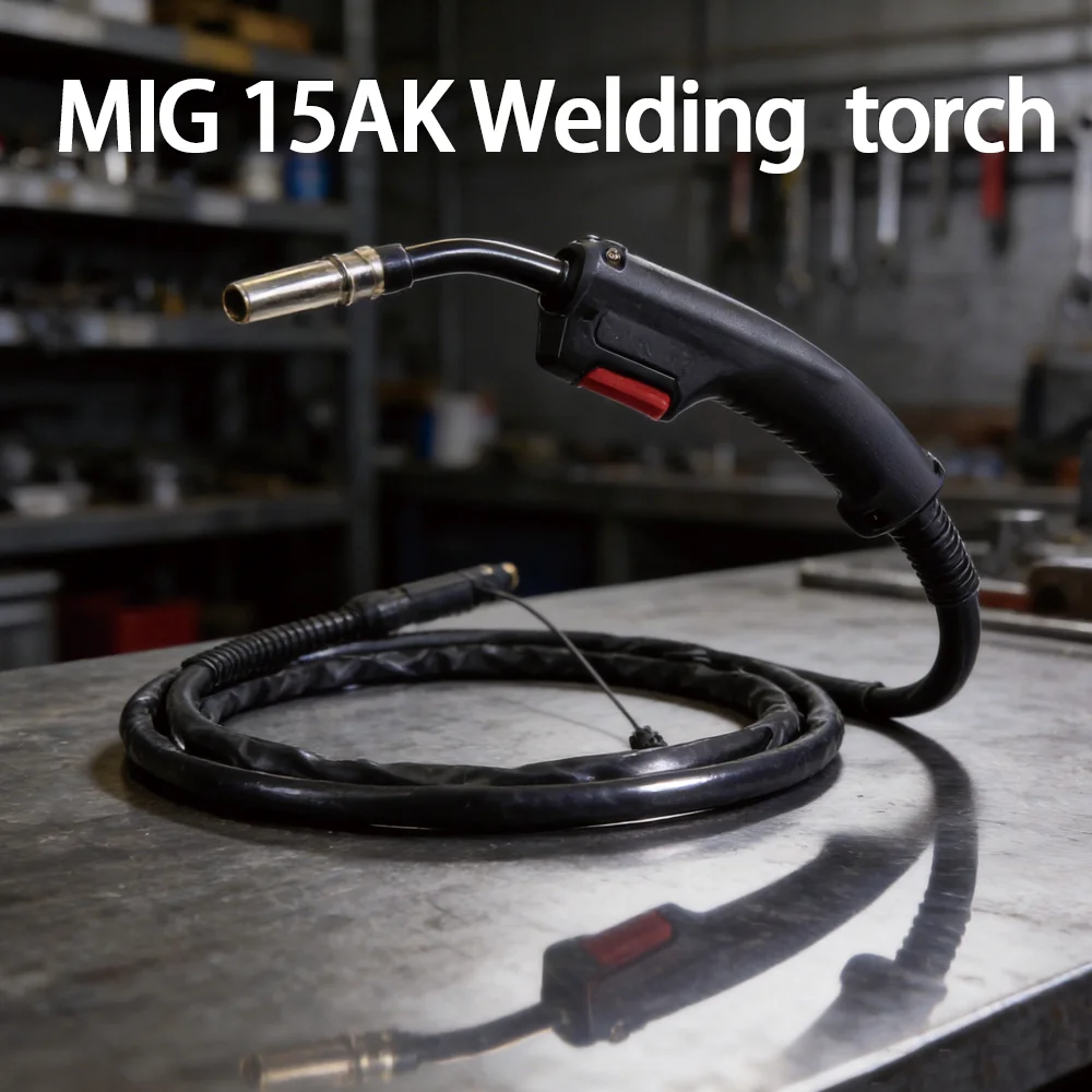 Torche de soudage MB15AK de 5 mètres, prise Euro, pistolet de soudage CO2 MAG compatible avec Binzel NBC200 NBC250, pièces de réparation pour soudeuse MIG domestique