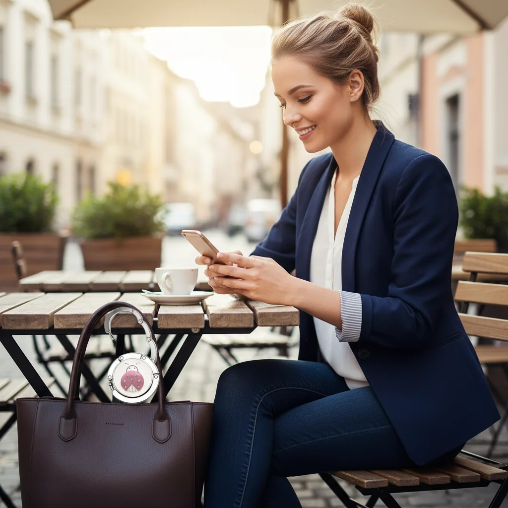 

Портативная настольная застежка с бриллиантами, настольная вешалка с узором бабочки, вешалка для сумки, крючок для кошелька, складной держатель для сумки