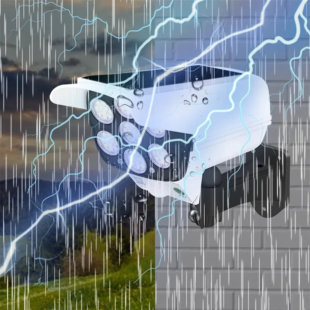 Camera Spotlight High Simulation Camera Solar Light Motion Sensor Dummy Waterproof Wall Street Lamp Home Garden Street Light