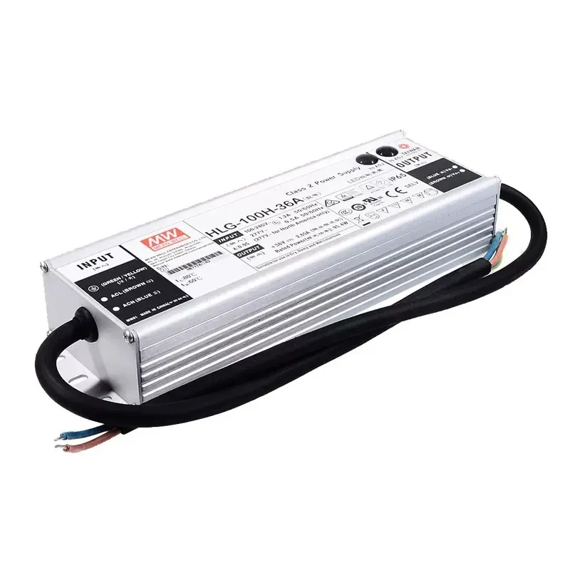 HLG-100H-12A/12B/15A/15B/24A/24B/30A/36A/36B/42A/48A/48B/54A/54B Taiwan MEAN WELL Waterproof LED Power Supply