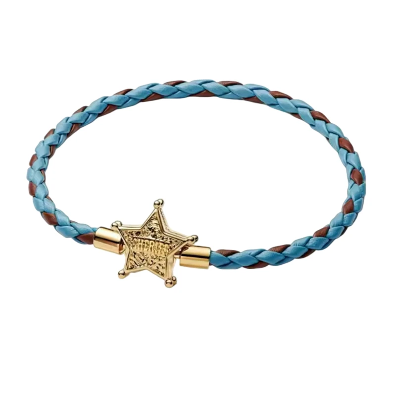 Summer New 925 Silver Rainbow Tennis Braided Rope Open Elliptical Chain Bracelet, 2026 Women's DIY Fashion Gift
