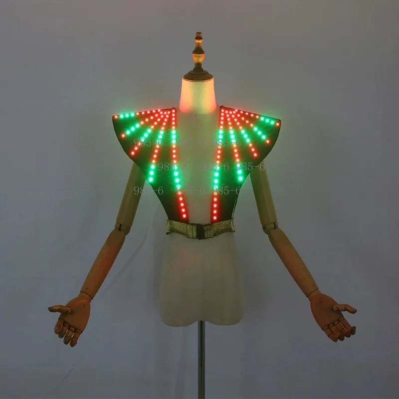 Fluorescent Atmosphere Clothes, LED Women's Vest for Stage Gogo KTV and Annual Meeting