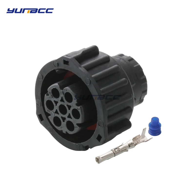 5 Sets 7 Pin Tyco Amp TE 1.5MM BU-STE KPL CIRCULAR DIN HOUSINGS Male Female Round Connector 968421-1 967650-1 1718230-1 1718230