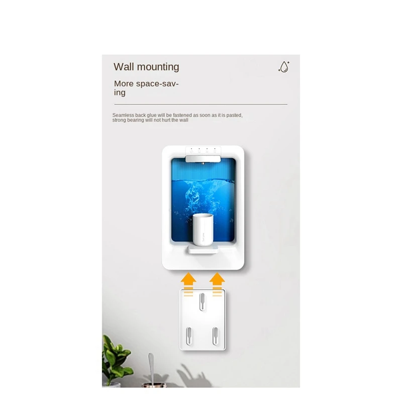 ABZV-Automatic Mouthwash Dispenser For Bathroom, USB 3 Dispensing Levels, 500Ml Smart Touchless Mouthwash Dispenser