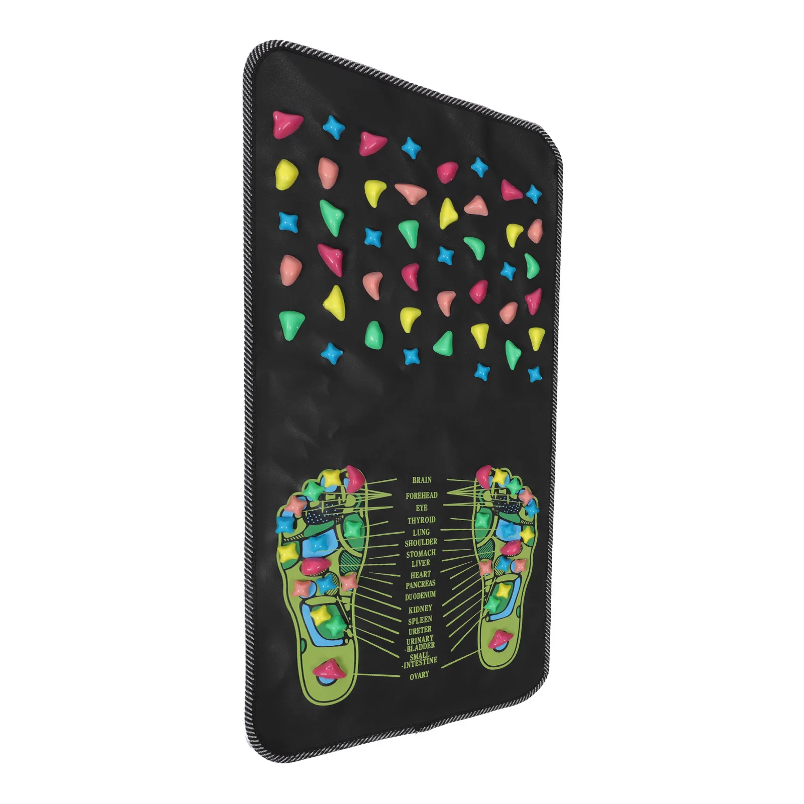 

Рефлексологический коврик для массажа ног, черный, 27,2X13,8 дюйма, складной для облегчения токсинов, расслабления мышц, кровообращения, метаболизма, иммунитета