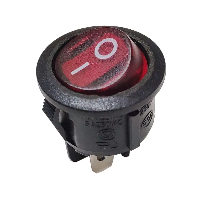 Originele R131-22C Vier-Pins 2-Traps Dual Channel Met Rode En Groene Ac Voeding Rond 23Mm Schip Type Switch 8a 250V