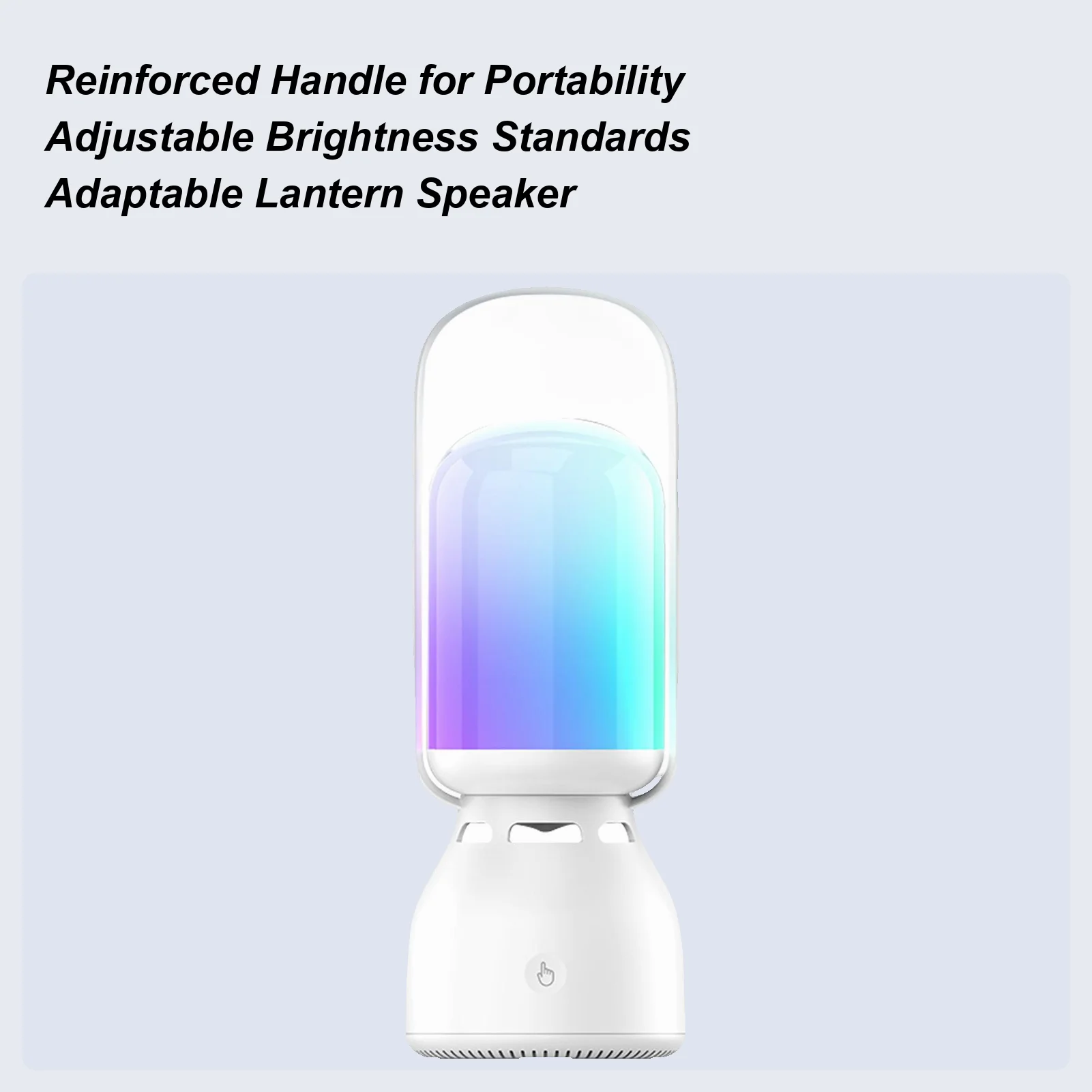 

Outdoor Speaker With Lights Camping Tent Lamp With Speaker Portable Ambience Lamp With 3 Brightness Adjustment For Garden Patio