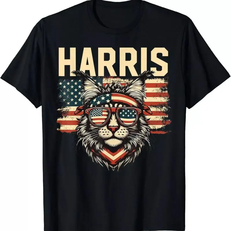 

Футболка «Эта без детей» «Кошачья леди голосовать» Камала Харрис 2024.