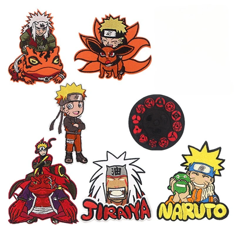 Naruto Japanese-style cartoon anime personalized embroidered patch Naruto iron-on badge clothing DIY hat decoration patch